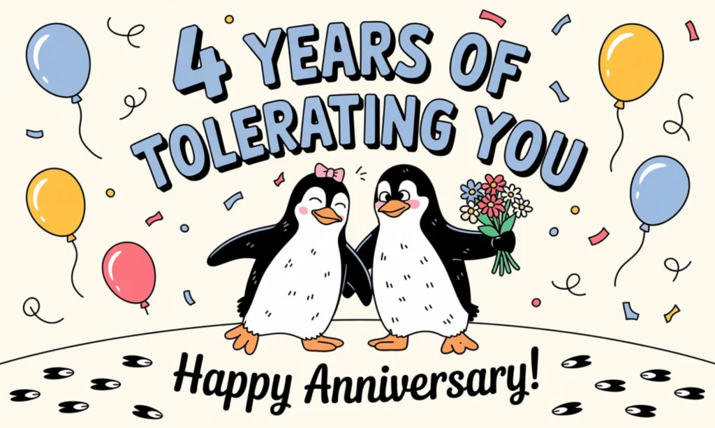 Funny 4 Year Anniversary Quotes for Boyfriend